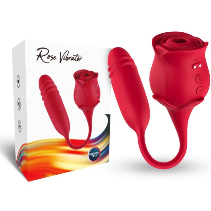 Vibromasseur à ondes de pression ARMONY Roseknigth avec vibrations, rouge