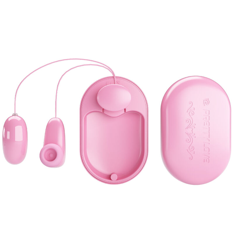 Set de mini vibromasseurs Pretty Love Magic Box avec œuf vibrant et stimulateur à tapotements