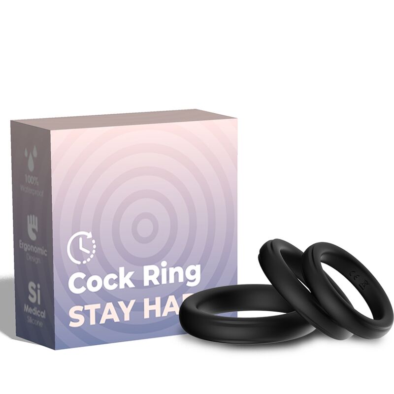 ARMONY Triple Silicone Ring Luminous, anneau pénien sans vibration à trois parties