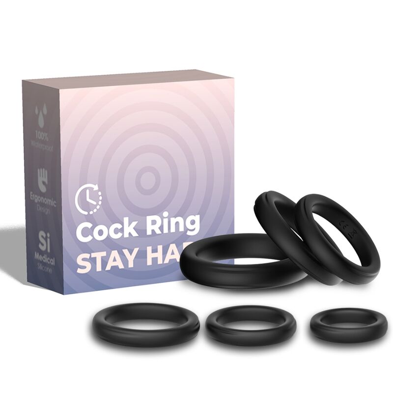 ARMONY FOR HIM Lock Rings : lot de 6 anneaux péniens sans vibration