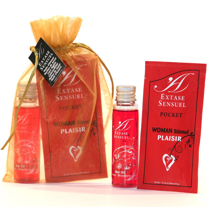 Coffret EXTASE SENSUAL Nuits d’Amour avec huile de massage et stimulateur