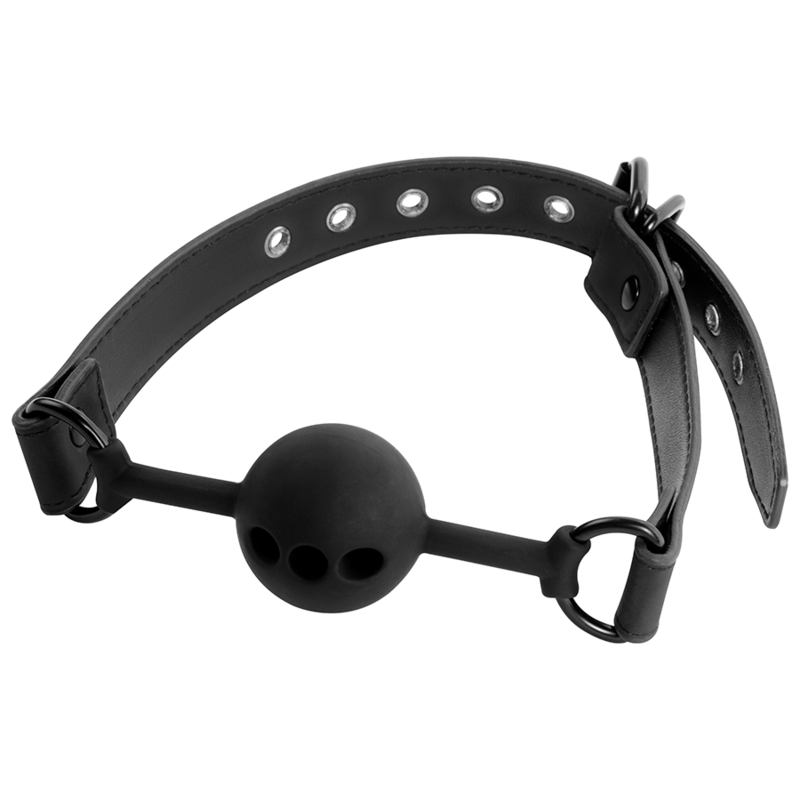 Bâillon boule en silicone FETISH SUBMISSIVE avec neuf ouvertures
