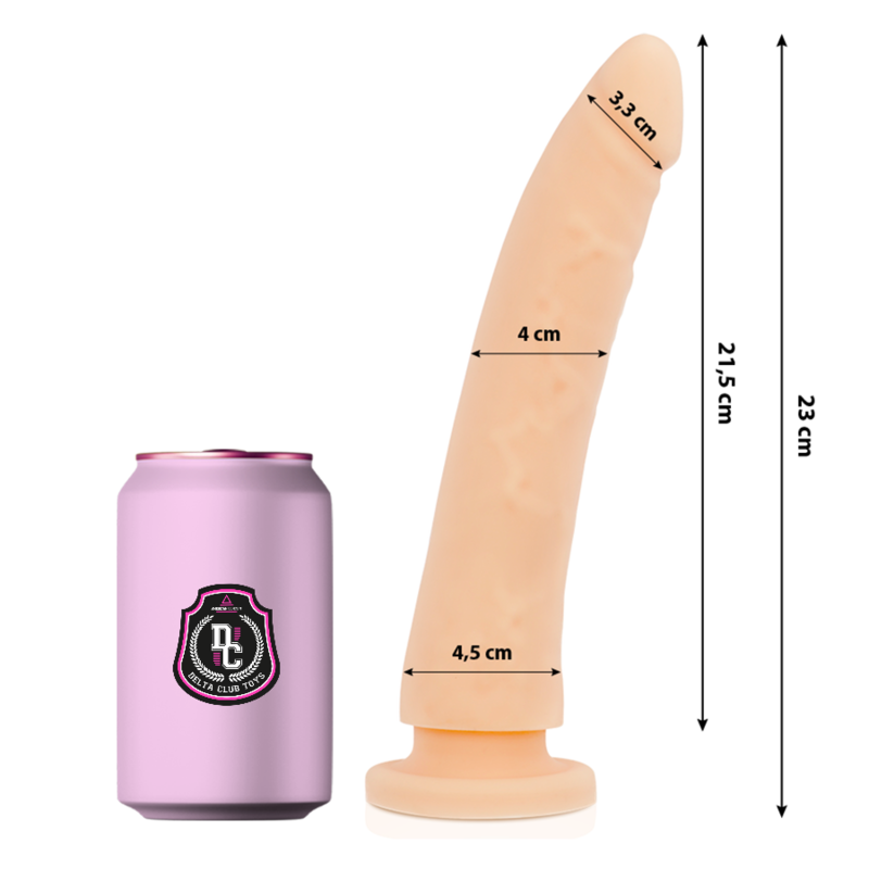 Gode DELTACLUB en silicone médical, 23 cm