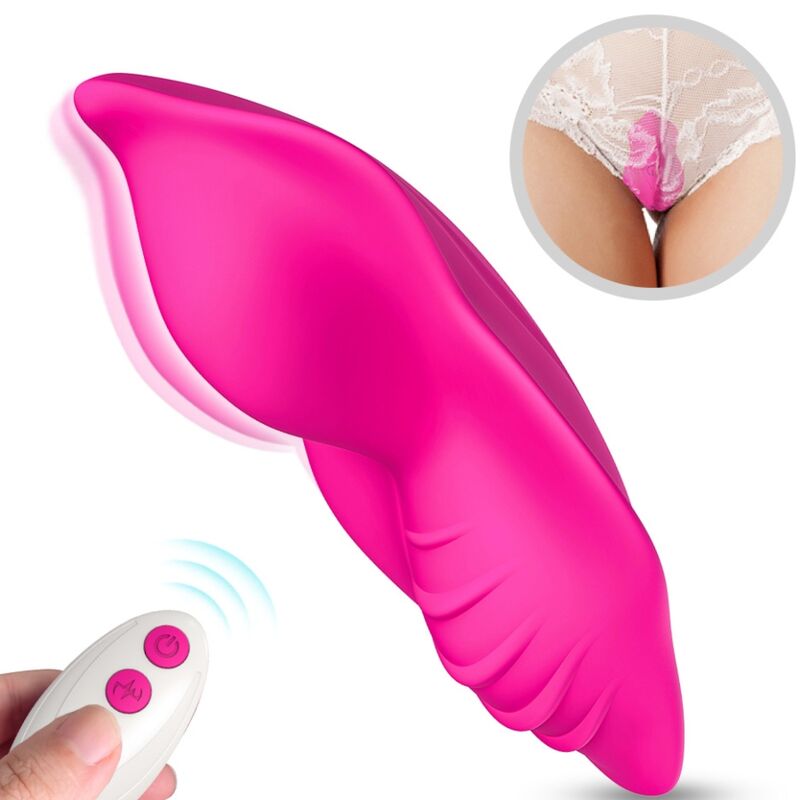 Stimulateur clitoridien portable ARMONY Whisper avec télécommande, fuchsia
