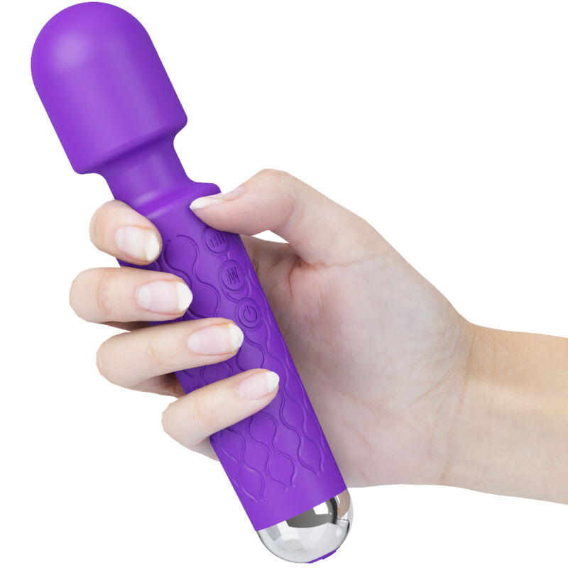 Vibromasseur violet avec 20 programmes et silicone doux ARMONY
