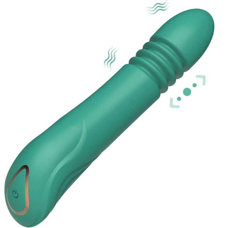 Vibromasseur vert pour point G avec va et vient et 10 programmes ARMONY