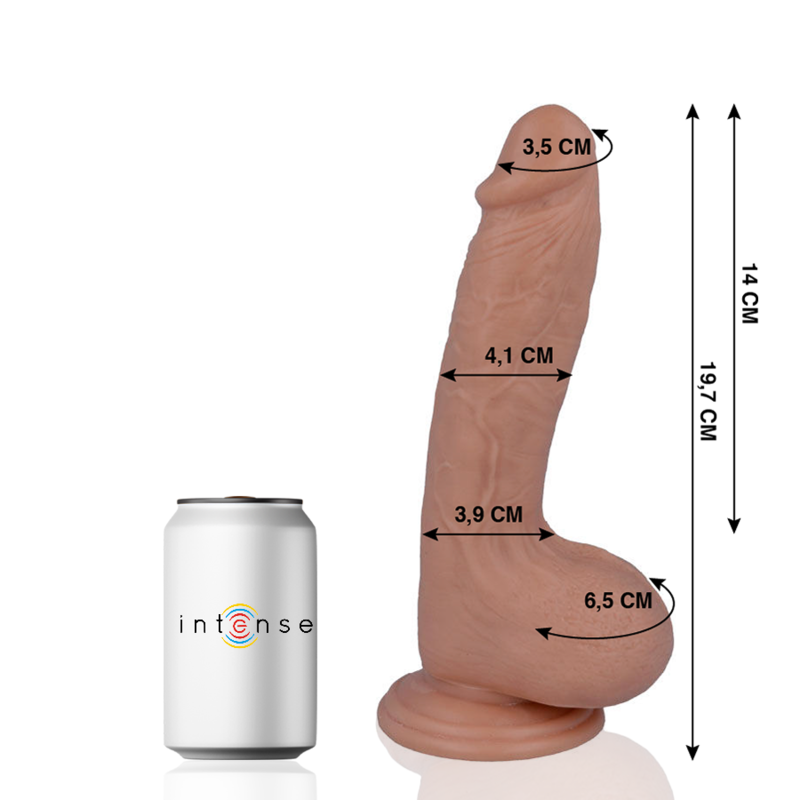 Gode réaliste avec ventouse et surface au toucher peau MR INTENSE