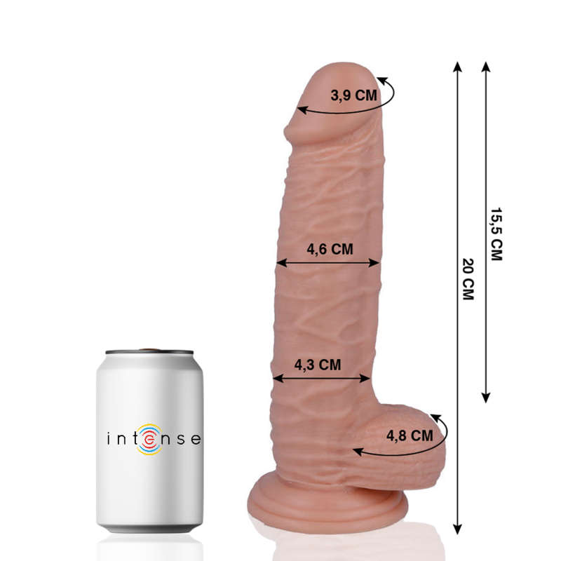 Dildo réaliste Mr. Intense avec ventouse, 20 cm