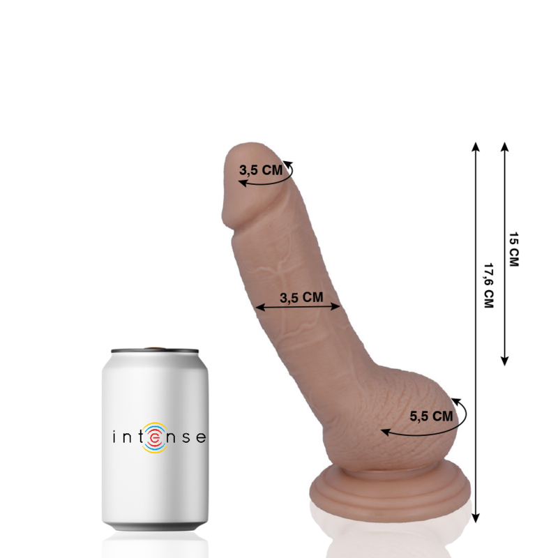 Gode réaliste MR. INTENSE avec ventouse, 17,6 cm
