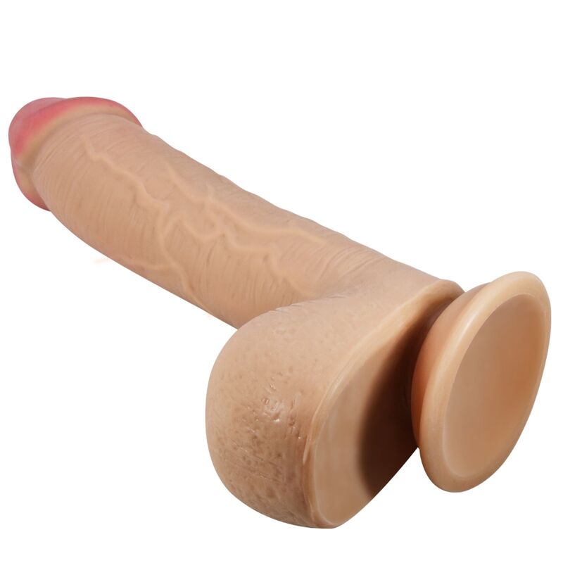 Gode réaliste Pretty Love avec ventouse, couleur chair, 23,4 cm