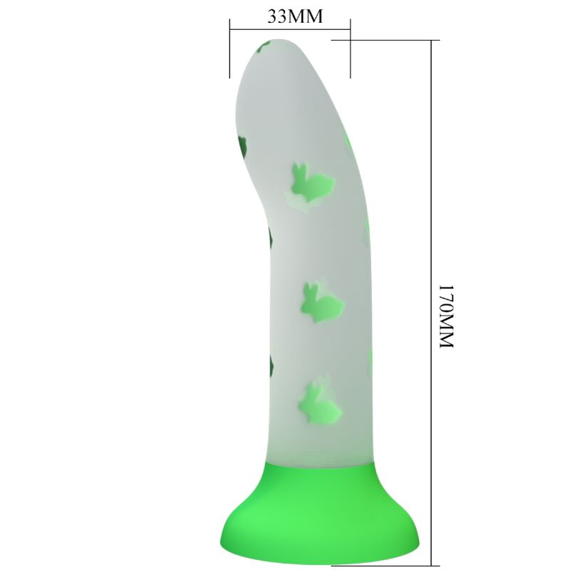 Dildo vert Pretty Love Magical Nightfall sans vibration