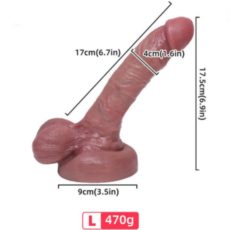 Gode réaliste en silicone liquide de 17 cm pour une sensation intense et enveloppante ARMONY