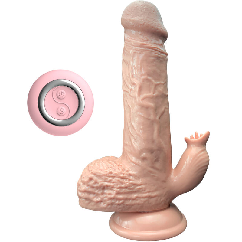 Vibromasseur réaliste à mouvements de va et vient, stimulation par langue et fonction chauffante ARMONY