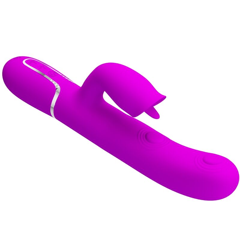 Stimulateur rabbit Pretty Love avec fonction de léchage, fuchsia