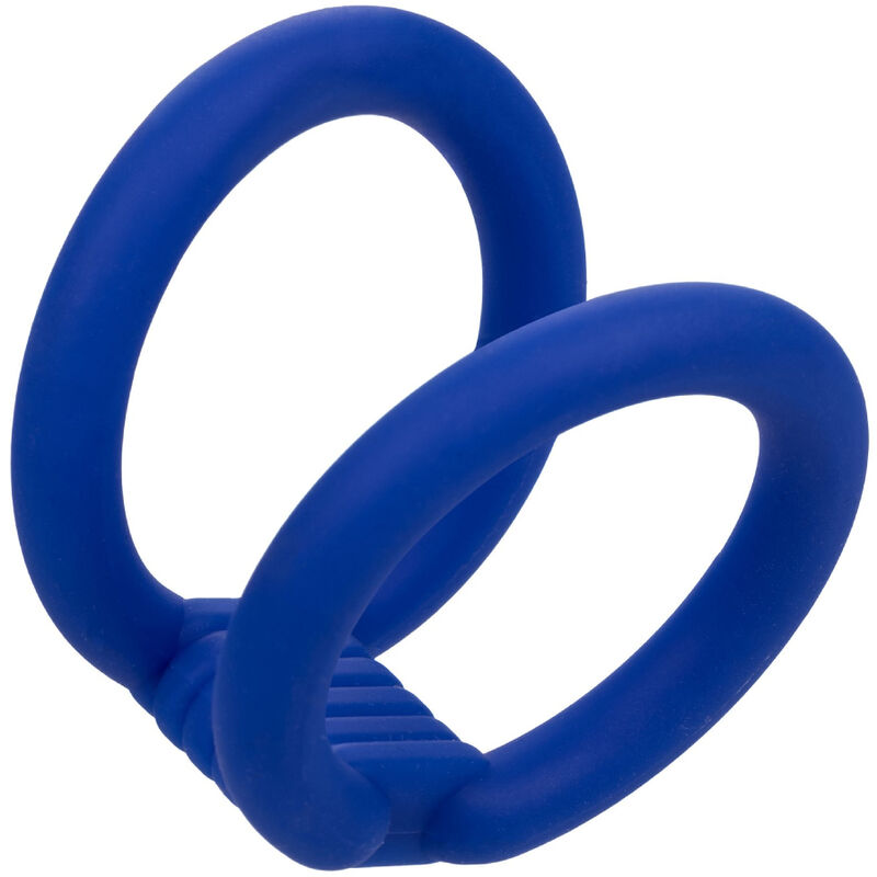 Anneau pénien double en silicone pour une érection plus ferme et plus d’endurance CALEXOTICS
