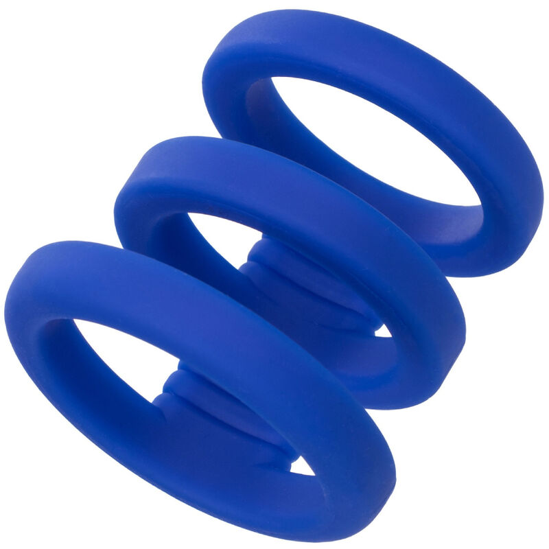 Cage pénienne triple en silicone pour une érection ferme et plus d’endurance CALEXOTICS
