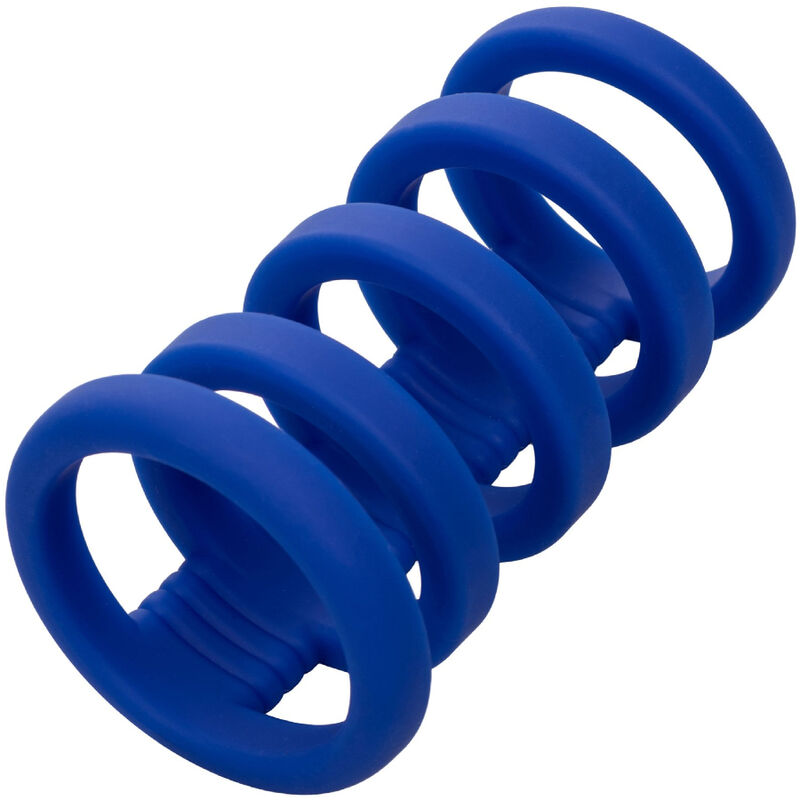 Anneau pénien en silicone CalExotics Admiral Xtreme, bleu