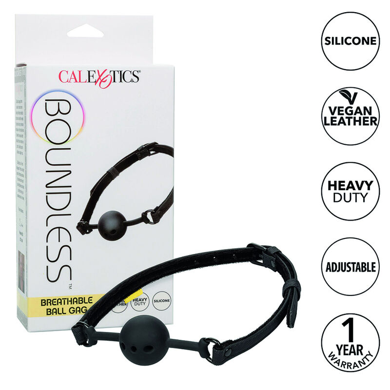 Bâillon boule CalExotics Boundless avec boule en silicone respirante