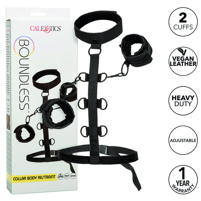Set de bondage CalExotics Boundless avec collier et manchettes