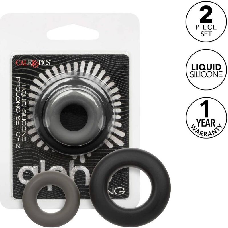 Set de 2 anneaux péniens CalExotics Alpha Prolong