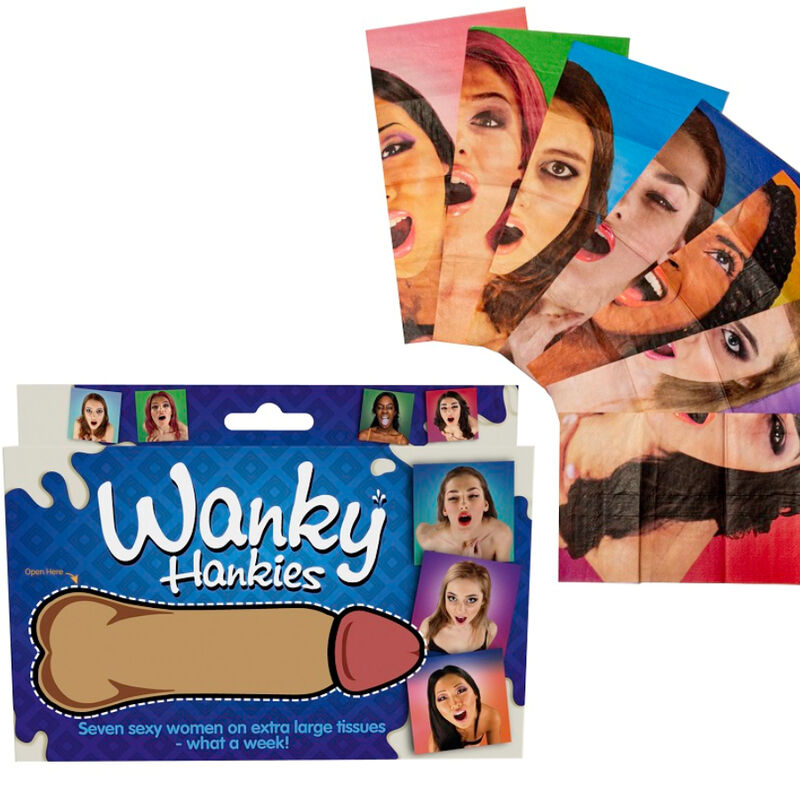 Spencer & Fleetwood Wanky Hankies : 7 mouchoirs illustrés avec des femmes