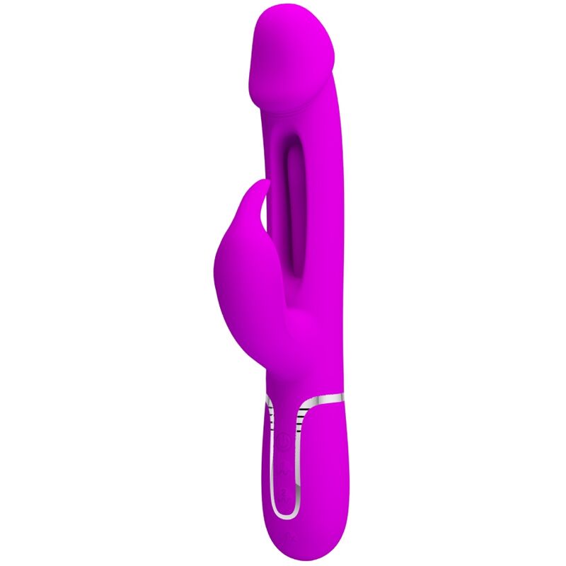 Vibromasseur rabbit Pretty Love Kampas avec fonction langue, fuchsia