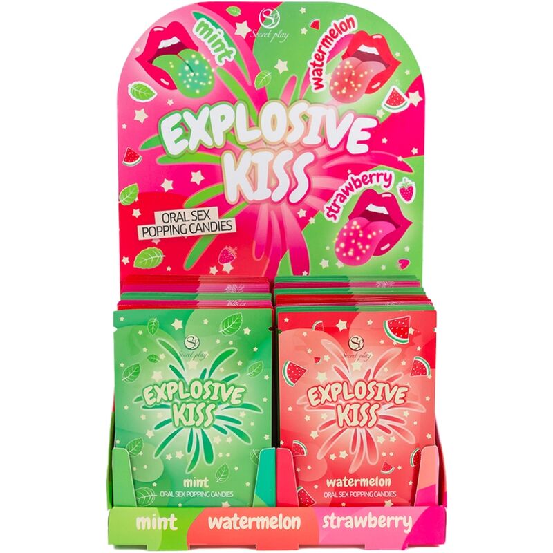 Bonbons pétillants SECRET PLAY Explosive Candy, présentoir de 48 sachets