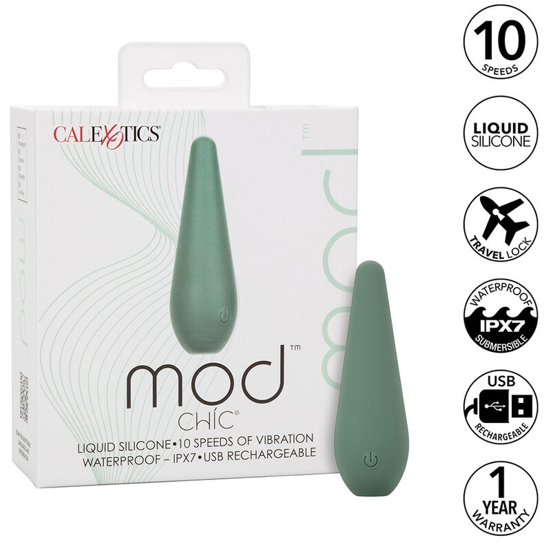 Vibromasseur clitoridien CalExotics Mod Chíc, vert