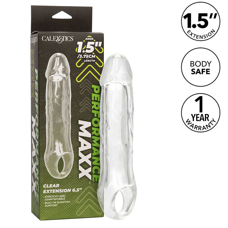 Manchon pénien transparent CalExotics Performance Maxx Clear