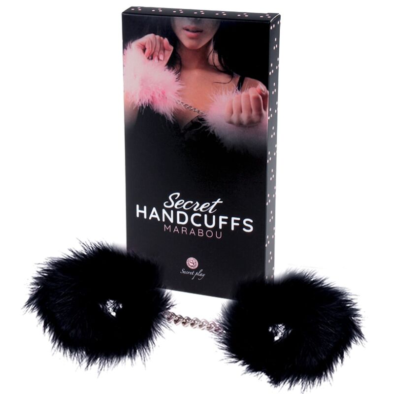 Menottes SECRET PLAY avec plumes noires