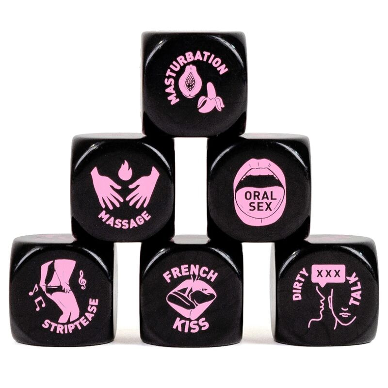Dé SECRET PLAY pour le sexe, six idées de jeux, 20 mm