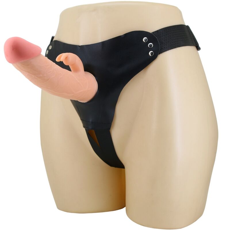 Ensemble Pretty Love Mavis avec harnais et gode, 19 cm