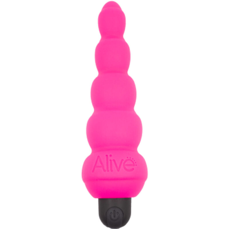 Vibromasseur anal en silicone avec 10 modes de vibration pour un plaisir intense ALIVE