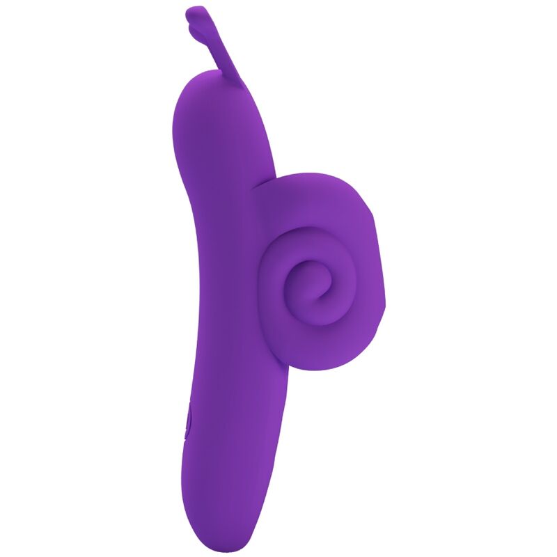 Vibromasseur clitoridien à doigt Pretty Love Snail, violet
