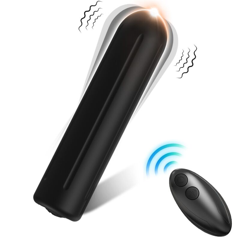 Mini vibromasseur ARMONY Warhead avec télécommande, noir