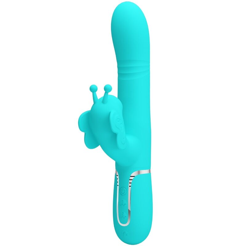 Rabbit vibrant Pretty Love Butterfly vert aqua