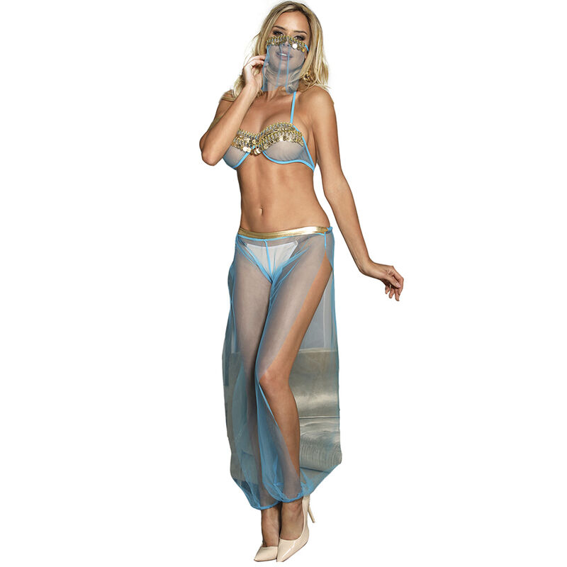 Ensemble de lingerie SUBBLIME India Style, bleu, L/XL