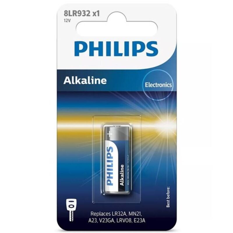 Pile alcaline 12 V LR23A pour télécommandes sans fil et systèmes de sécurité PHILLIPS