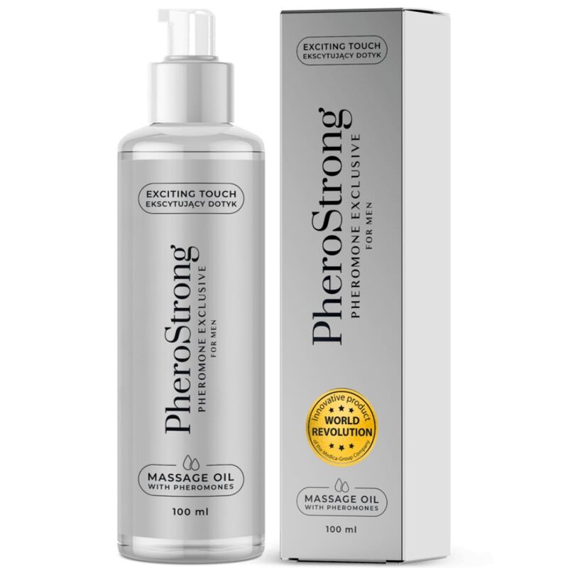 Huile de massage PheroStrong Exclusive pour homme, 100 ml