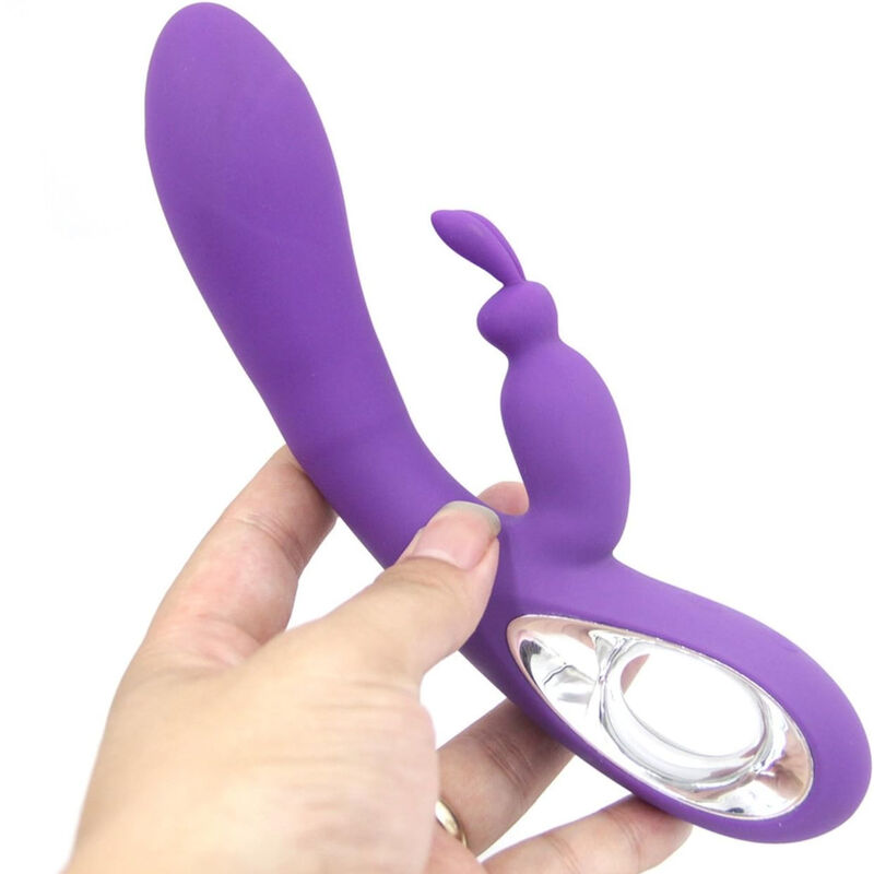 Vibromasseur Rabbit en silicone violet avec 9 modes ARMONY