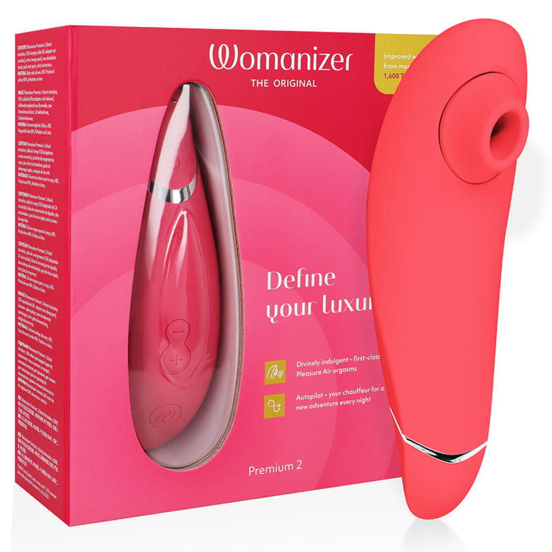 Womanizer Premium 2 stimulateur à ondes de pression couleur framboise