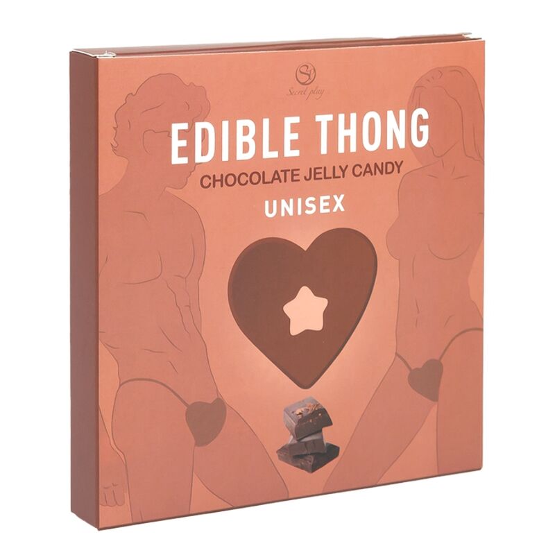 String comestible Secret Play pour femme, saveur chocolat