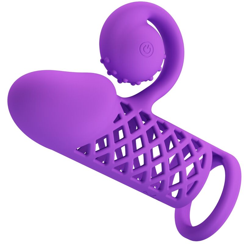 Gaine pénienne ROMANCE Harden avec vibrations, violette