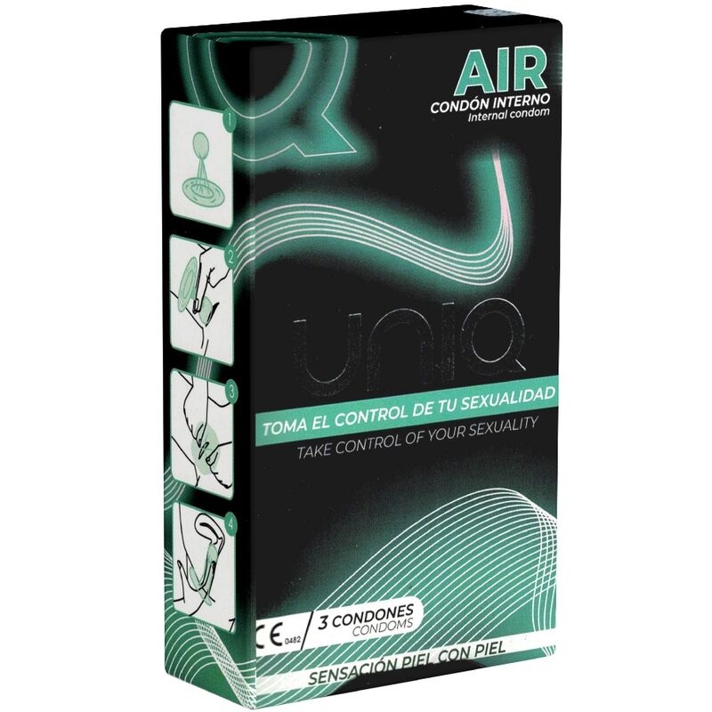 Préservatif féminin UNIQ Air, 3 pièces