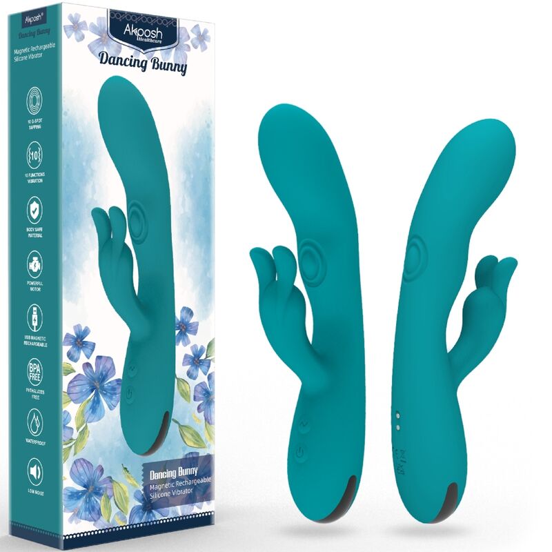 Vibromasseur Rabbit en silicone avec 10 modes de vibration pour stimuler le plaisir ARMONY