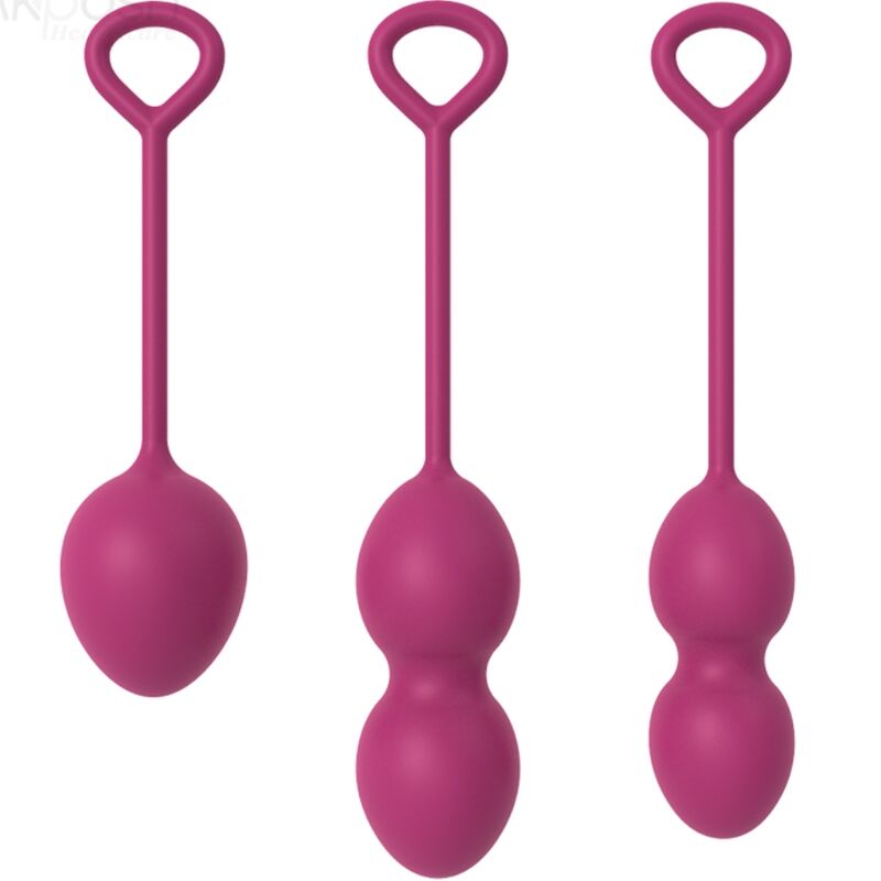 Boule de Kegel vaginale, 3 poids pour les exercices du plancher pelvien, bordeaux ARMONY