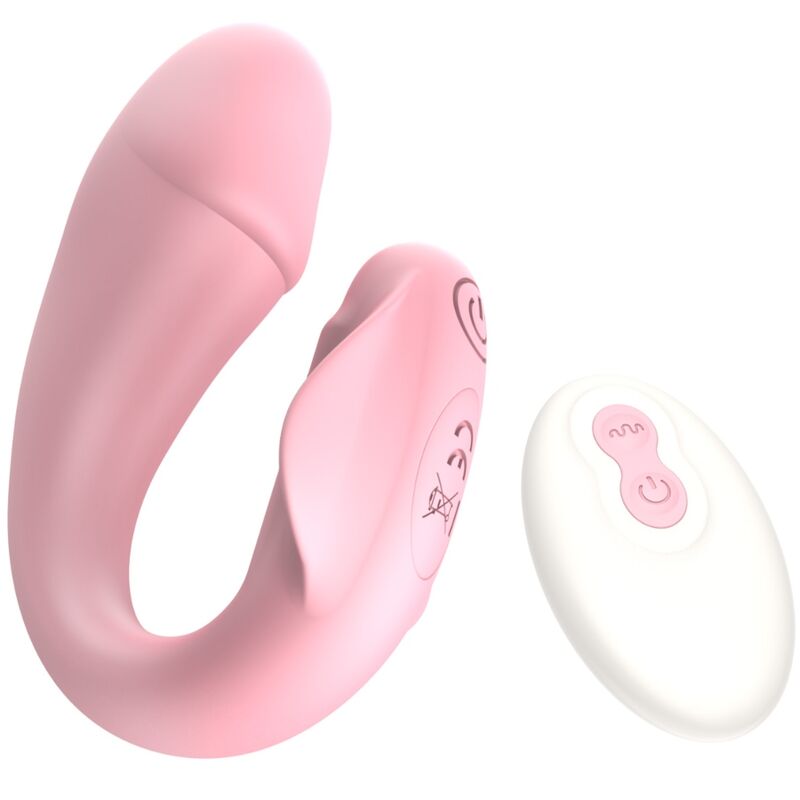 Vibromasseur strap on avec télécommande et application, 10 modes, étanche ARMONY