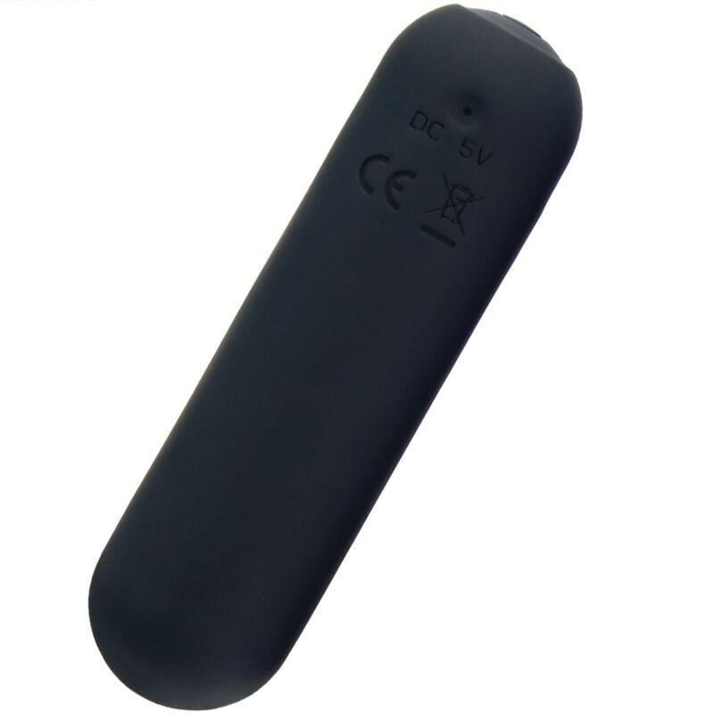 Vibromasseur bullet en silicone, 10 programmes, étanche, noir ARMONY