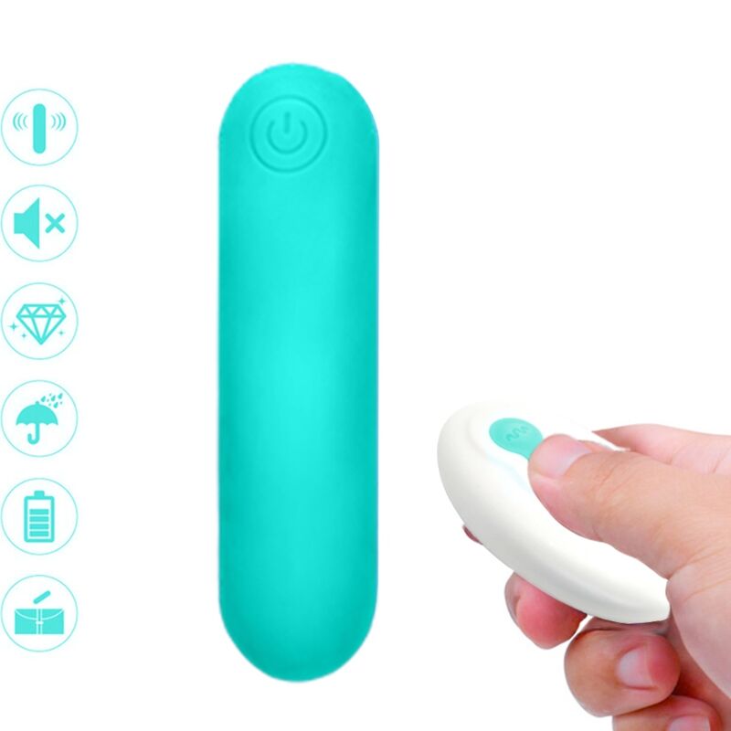 Œuf vibrant avec télécommande et 10 modes en silicone vert ARMONY