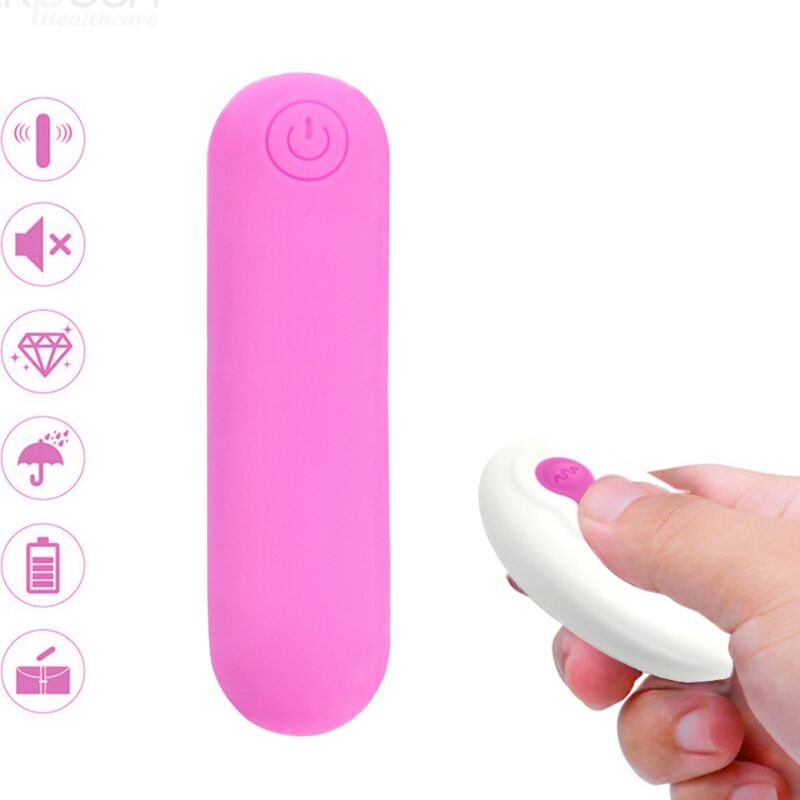 Vibromasseur bullet en silicone avec télécommande et 10 modes de vibration ARMONY